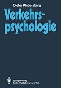 Verkehrspsychologie (Paperback, Softcover Repri)