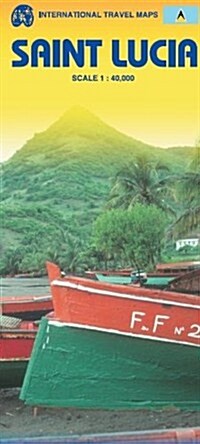 Saint Lucia Travel Reference Map (Map, FOL)