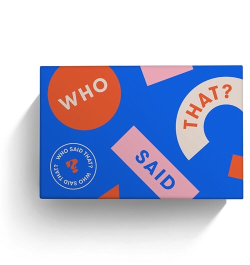 Who Said That?: A Game of Quotes 430 Cards (Other)