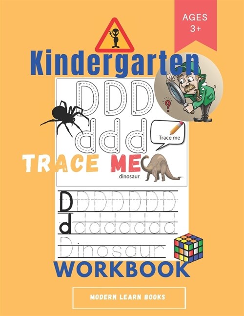 kindergarten Trace me workbook: Practice for Kids with Pen Control, Line Tracing, Letters, and More! (Paperback)