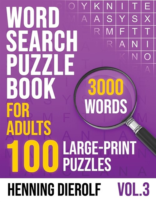 Word Search Book for Adults: 100 Large-Print English Puzzles (Paperback)