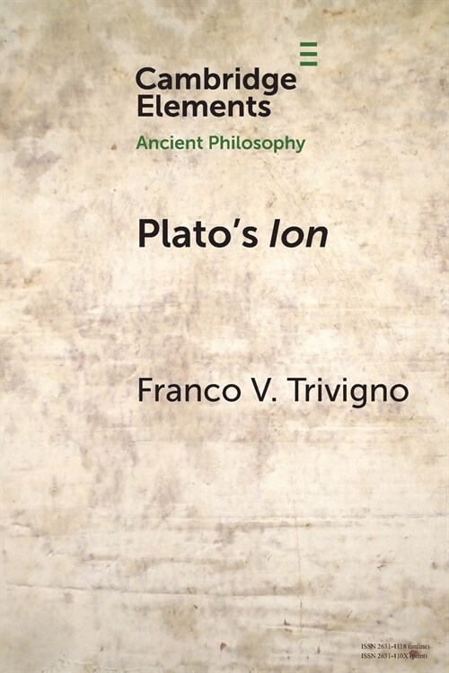 Platos Ion : Poetry, Expertise, and Inspiration (Paperback)