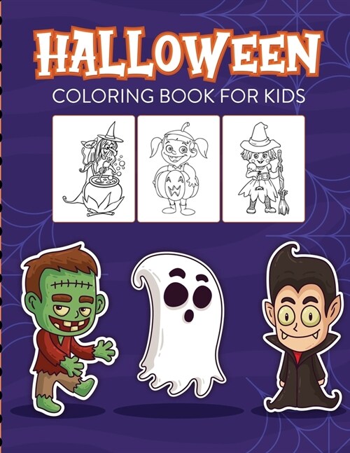 Halloween Coloring Book For Kids: Crafts Hobbies Home for Kids 3-5 For Toddlers Big Kids (Paperback)