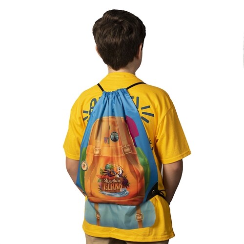 Vacation Bible School (Vbs) 2021 Discovery on Adventure Island Drawstring Backpack (Pkg of 6): Quest for Gods Great Light (Hardcover)