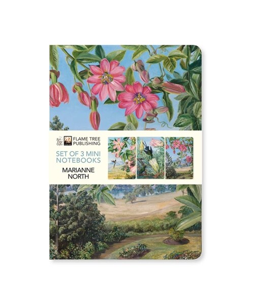 Kew Gardens Marianne North Set of 3 Mini Notebooks (Notebook / Blank book)