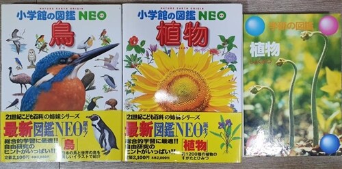 [중고] 일본원서 조류+식물도감2권 (총3권)일본어 최신컬러판