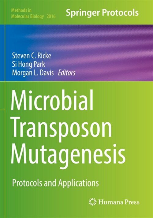 Microbial Transposon Mutagenesis: Protocols and Applications (Paperback, 2019)