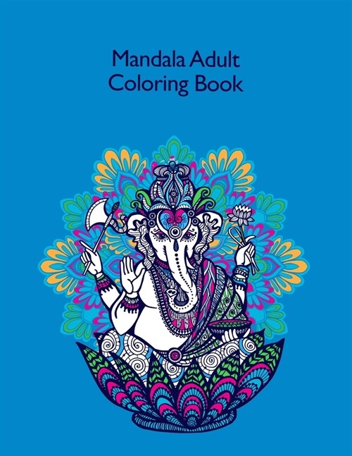 Mandala Adult Coloring Book: Coloring Book 50 cool animals with a fun, easy and relaxing design (Paperback)
