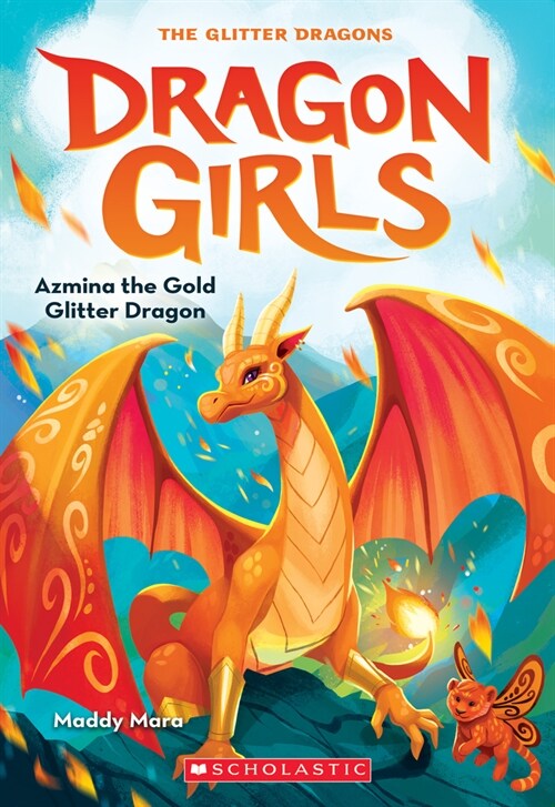 Azmina the Gold Glitter Dragon (Dragon Girls #1) (Paperback)