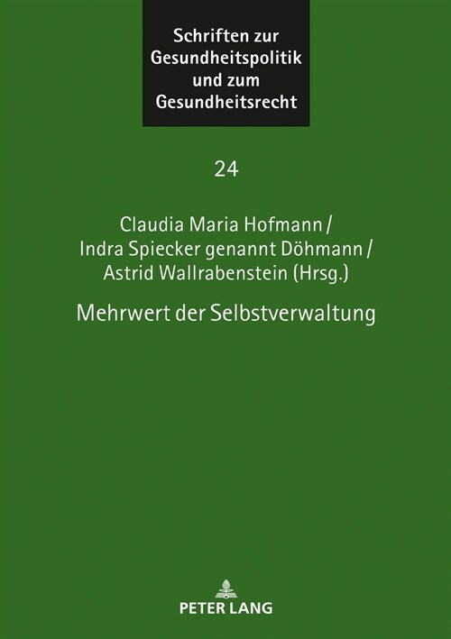 Mehrwert Der Selbstverwaltung (Hardcover)