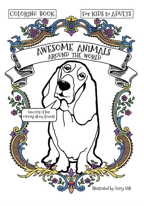 Awesome Animals Around the World Coloring Book (Paperback)