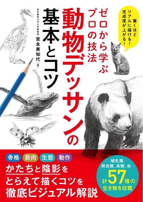 ゼロから學ぶプロの技法動物デッサンの基本とコツ