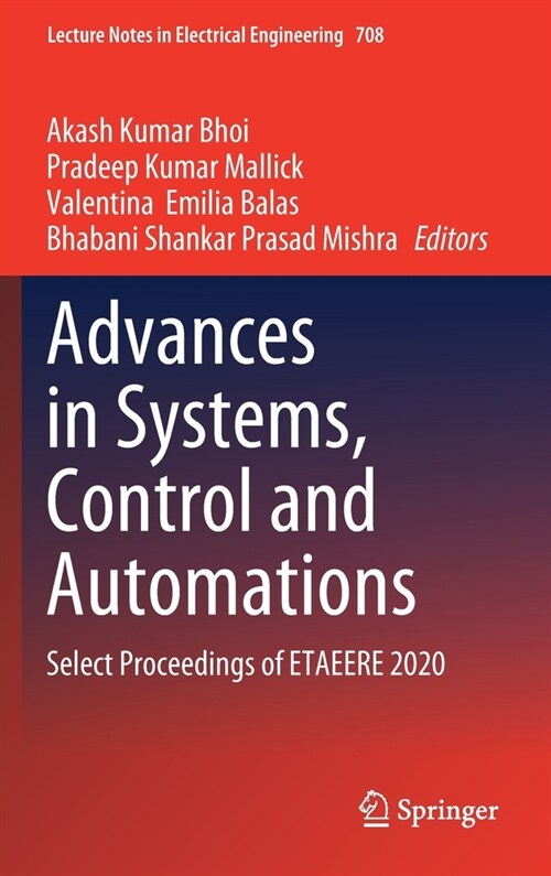 Advances in Systems, Control and Automations: Select Proceedings of Etaeere 2020 (Hardcover, 2021)