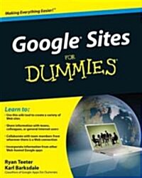 Google Sites and Chrome For Dummies (Paperback)