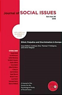 Ethnic Prejudice and Discrimination in Europe: Number 2 (Paperback, 2008)