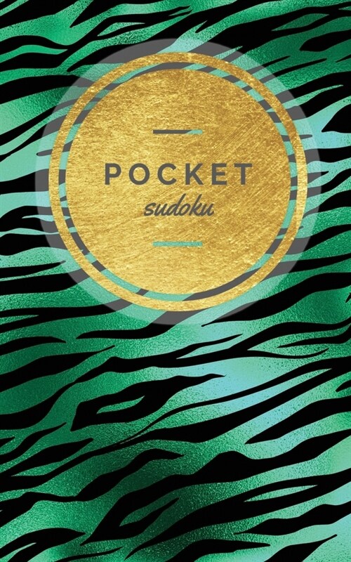 Pocket Sudoku: 158 Easy Sudoku Puzzles Small Sudoku Book Fun Gift Emerald & Gold (Paperback)