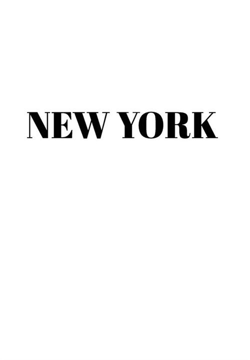 New York Hardcover White Decorative Book for Decorating Shelves, Coffee Tables, Home Decor, Stylish World Fashion Cities Design (Hardcover)