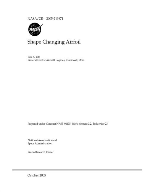 Shape Changing Airfoil (Paperback)