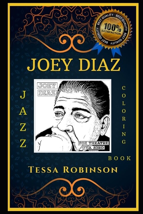 Joey Diaz Jazz Coloring Book: Lets Party and Relieve Stress, the Original Anti-Anxiety Adult Coloring Book (Paperback)