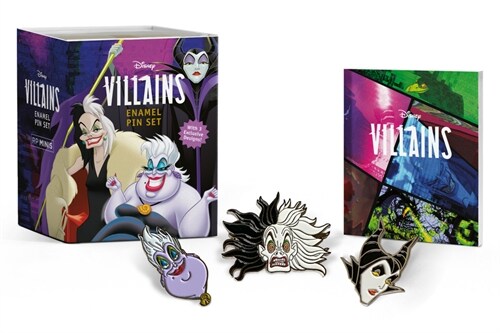 Disney Villains Enamel Pin Set (Paperback)