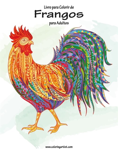 Livro para Colorir de Frangos para Adultos (Paperback)