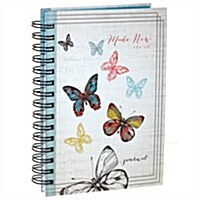 Butterflies: Made New Large Journal: 2 Cor. 5:17 (Spiral)