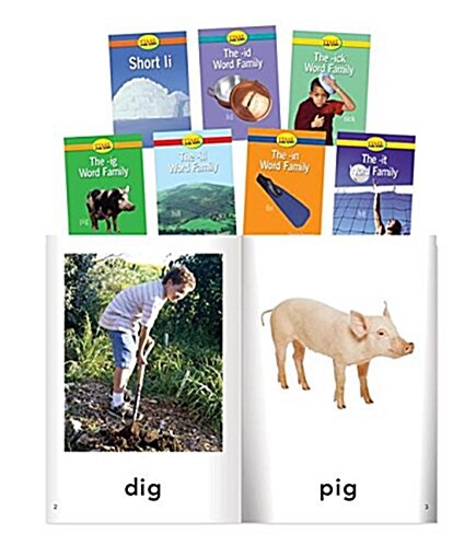 Short I Word Families, Grade PreK-K 8 Book Set (Paperback)