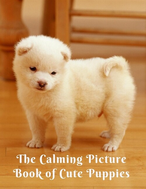 The Calming Picture Book of Cute Puppies: Dementia Activities for Seniors & Adults - A Large Print Book with Brief Descriptions for Dementia Patients (Paperback)