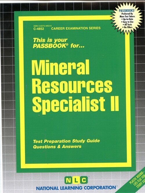 Mineral Resources Specialist II: Passbooks Study Guide (Spiral)
