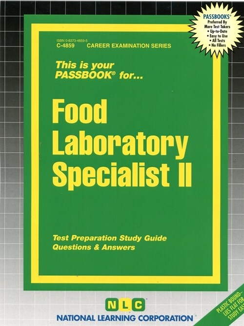 Food Laboratory Specialist II: Passbooks Study Guide (Spiral)