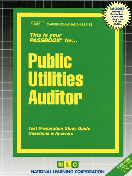 Public Utilities Auditor: Passbooks Study Guide (Spiral)