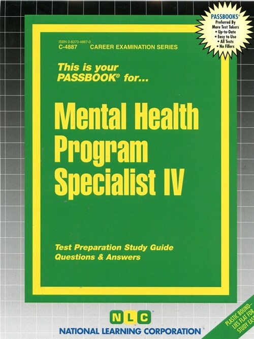 Mental Health Program Specialist IV: Passbooks Study Guide (Spiral)