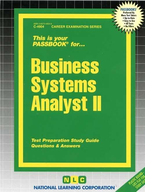 Business Systems Analyst II: Passbooks Study Guide (Spiral)