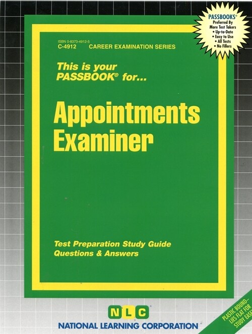 Appointments Examiner: Passbooks Study Guide (Spiral)