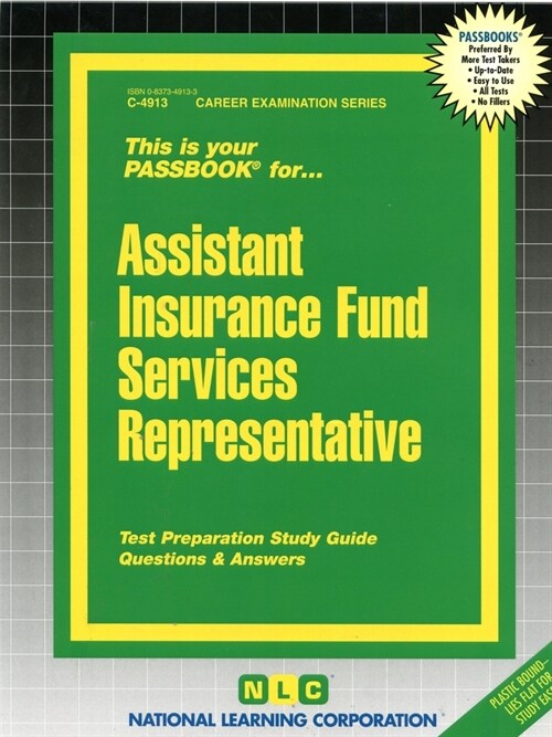 Assistant Insurance Fund Services Representative: Passbooks Study Guide (Spiral)