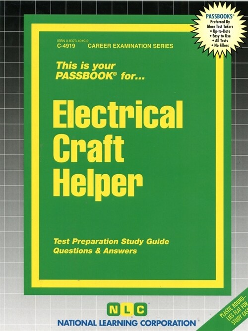 Electrical Craft Helper: Passbooks Study Guide (Spiral)