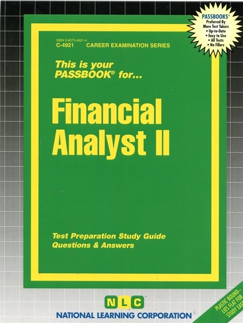 Financial Analyst II: Passbooks Study Guide (Spiral)