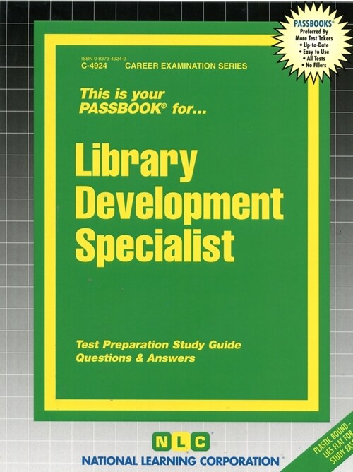 Library Development Specialist: Passbooks Study Guide (Spiral)