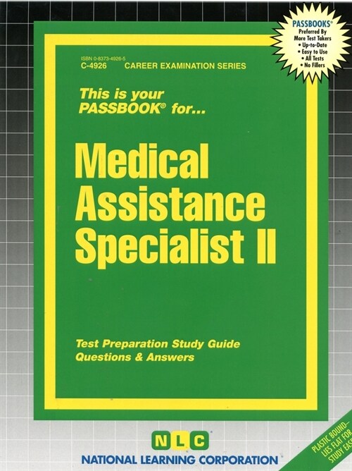 Medical Assistance Specialist II: Passbooks Study Guide (Spiral)