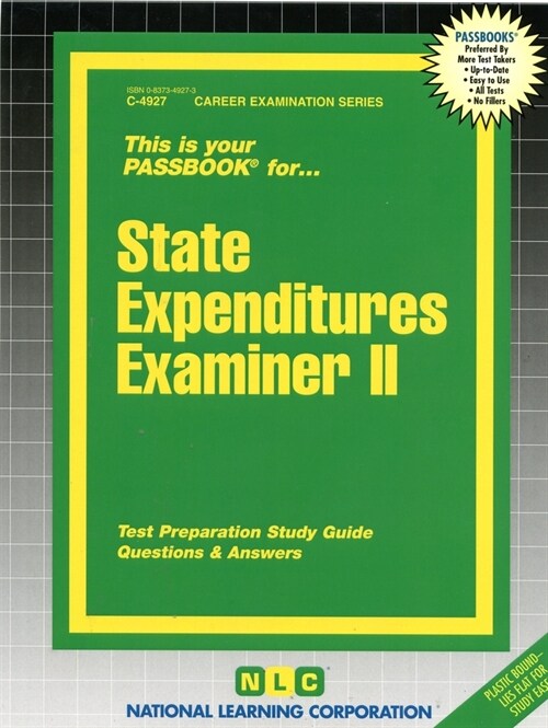 State Expenditures Examiner II: Passbooks Study Guide (Spiral)