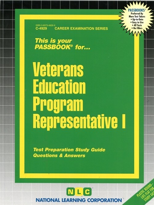 Veterans Education Program Representative I: Passbooks Study Guide (Spiral)