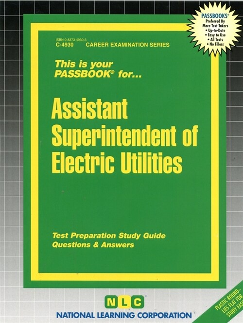 Assistant Superintendent of Electric Utilities: Passbooks Study Guide (Spiral)