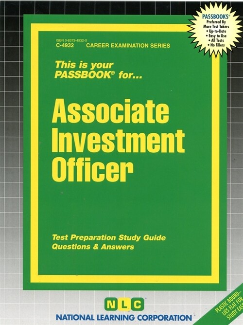 Associate Investment Officer: Passbooks Study Guide (Spiral)
