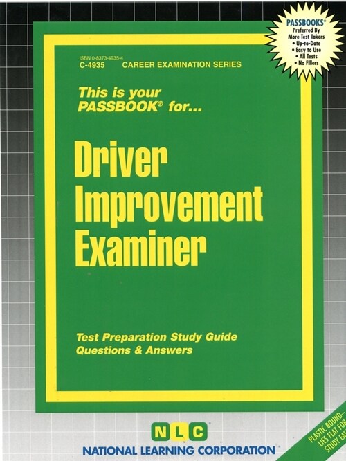 Driver Improvement Examiner: Passbooks Study Guide (Spiral)