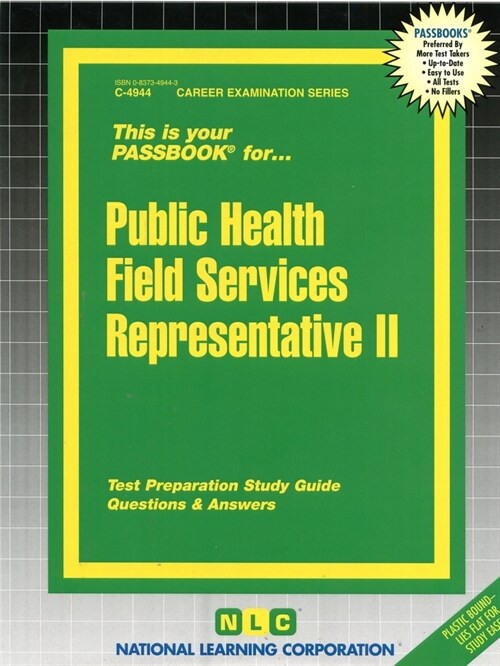 Public Health Field Services Representative II: Passbooks Study Guide (Spiral)