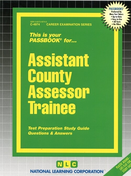 Assistant County Assessor Trainee: Passbooks Study Guide (Spiral)