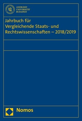 Jahrbuch Fur Vergleichende Staats- Und Rechtswissenschaften - 2018/2019 (Paperback)