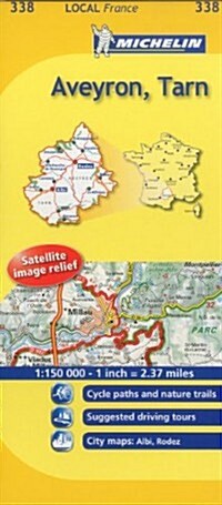 Aveyron, Tarn (Sheet Map, folded)