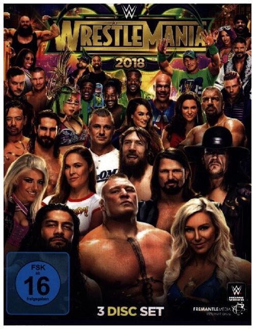 Wrestlemania 34, 3 DVD (DVD Video)