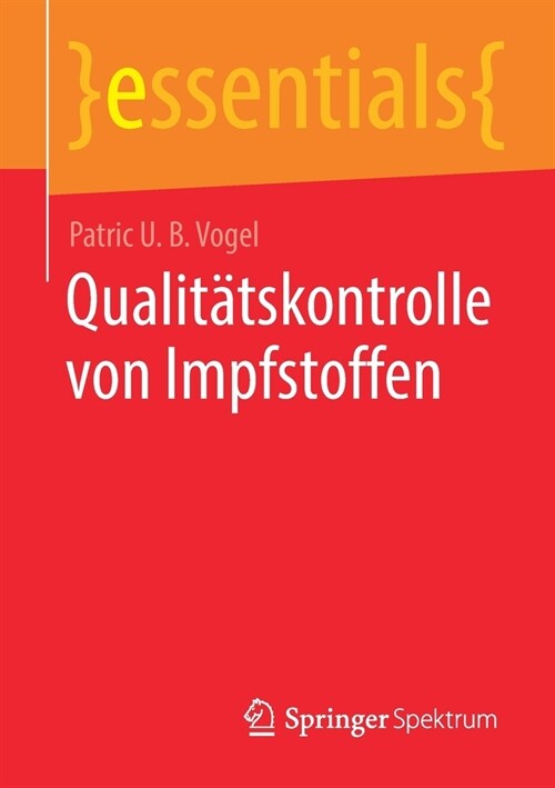 Qualit?skontrolle Von Impfstoffen (Paperback)